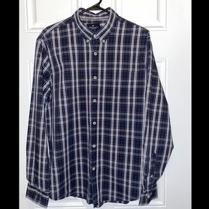 American Eagle Button-Up Shirt Long-Sleeve